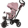 Tricycle SPINSTEP 5 en 1 Kinderkraft - Rose - Pour bébé de 9 mois à 5 ans-0