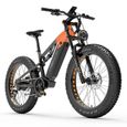 LANKELEISI RV800 Vélo électrique tout-terrain  — Moteur Bafang 750 W — Batterie Samsung 20 Ah— Pneus tout-terrain 26*4.0 —  Orange-0