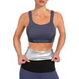 Ceinture de Sudation pour Femme - Waist Trainer Sauna - Noir - Coupe-taille ergonomique - Respirant - Fitness-0
