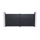 Lot Portail battant et Motorisation - Casanoov - CARPATIA - 4m H.161cm - Gris anthracite - Aluminium / Motorisation TANKER B250