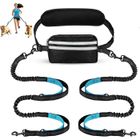 DOOKY THE ORIGINAL Laisse Mains Libres Pour Chiens, Jogging Chiens Laisses De Course Avec Ceinture, Sac Banane Détachable, Entraînement Laisse Chien