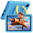 BLACKVIEW Tab 80 Kids Tablette Enfant 10.1" HD 12Go+64Go-SD 1To 6050mAh Android 14 Face ID,Dual SIM 4G,5G Wifi Widevine L1 Bleu