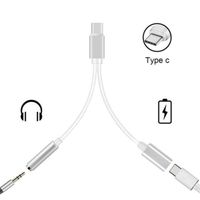 Double Adaptateur cable diviseur Type C prise jack 3.5mm chargeur USB-C Argent pour Xiaomi Mi 10 5G - Yuan Yuan