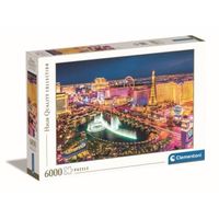 Puzzle 6000 pièces - Clementoni - Las Vegas - Images captivantes - Matériau résistant