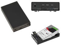 Boitier aluminium USB pour disque dur HDD SATA 2.5 3.5 et SSD M2 NVMe, avec fonction CLONAGE. Liaison USB3.1 10G