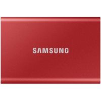 Samsung T7 MU-PC1T0R/WW | Disque SSD externe portable 1 To - USB 3.2 - Sécurisation par mot de passe - 1050 Mo/s