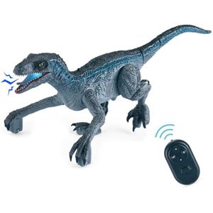 ROBOT - ANIMAL ANIMÉ S-Bleu-Jouet de dinosaure télécommandé pour enfants, marche électrique RC, simulation de dinosaure 208,assic,