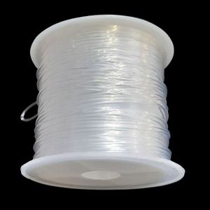 FIL DE PÊCHE Rouleau bobine de 5 m de fil de pêche semi rigide en nylon cristal transparent 1mm