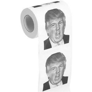 Donald Trump Papier toilette doux imprimé Gag Cadeau En Toilette Tissu Cadeau Idéal