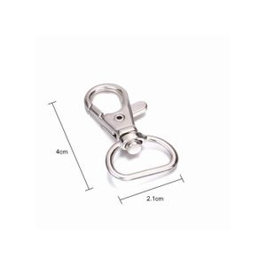 Porte Clés Moderne Gadget Keychain Mousqueton Ressort 34 cm 6 Colorie au choix