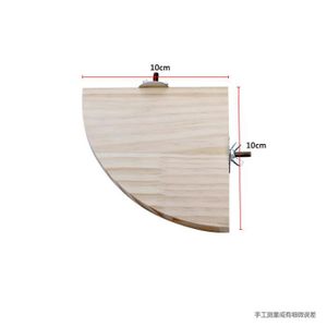 AQUARIUM Support de perchoir en bois pour perroquet et oiseau,étagère rectangulaire en forme d'éventail,planche pour - 10x10 cm[A5]