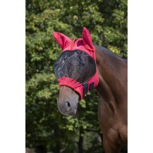 Détachable Cheval Masque À Mouches Visage Tête Oreille Couverture Équitation Racing Équestre Fly Bonnet Rencontré Anti-Moustique Masque