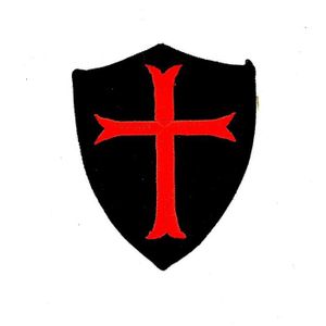 Patch ecusson brode templier blason croisade - Beaux-Arts et Patch ecusson brode templier blason croisade - Beaux-Arts et