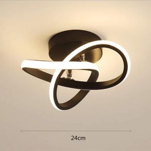 PLAFONNIER Plafonniers LED Modernes Lampe de Plafond en Forme de Fleur Acrylique 22W pour Salon Chambre à coucher 3000K Blanc Chaud - Noir