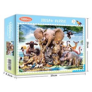 Puzzle Éléphant - Veau - Paysage - Puzzle - Puzzle 1000 pièces adultes