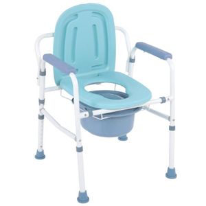 WC - TOILETTES Chaise percée chaise WC pour personnes âgées et handicapées en acier robuste