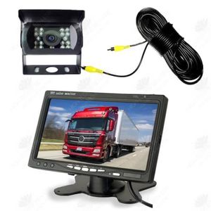 ÉCRAN VIDÉOSURVEILLANCE HTBE® Moniteur de voiture haute définition de 7 pouces moniteur LCD de camion de bus d'inversion vidéo bidirectionnelle