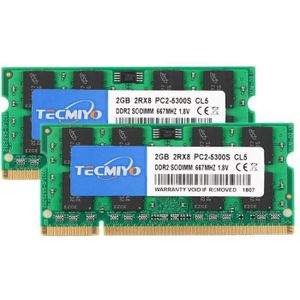 Ram Barrette Mémoire KINGSTON 2Go DDR3 PC3-10600U KVR1333D3N9/2G