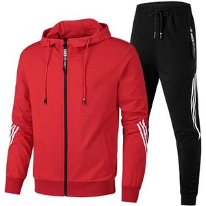 SURVÊTEMENT Ensemble de survêtement rouge pour homme à manches