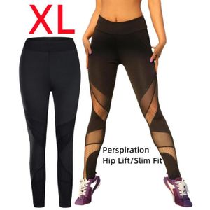 Pantalon de Yoga, legging anti cellulite forte compression thermique,  taille ajustable, legging minceur, accélère la transpiration pour perdre du  poids et obtenir un ventre plat.