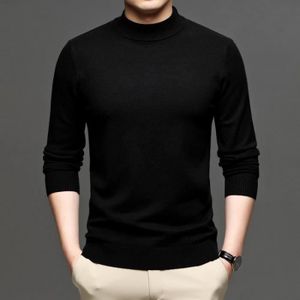 Pull en maille texturée col rond vert kaki homme | La Halle