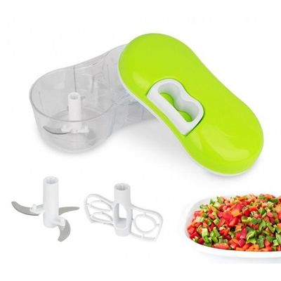 Robot Hachoir Sans électricité Hachoir à Légumes Manuel 900ml - 5 Lames Inox Pour Cuisine Rapide Bol 900ml Lames Inox