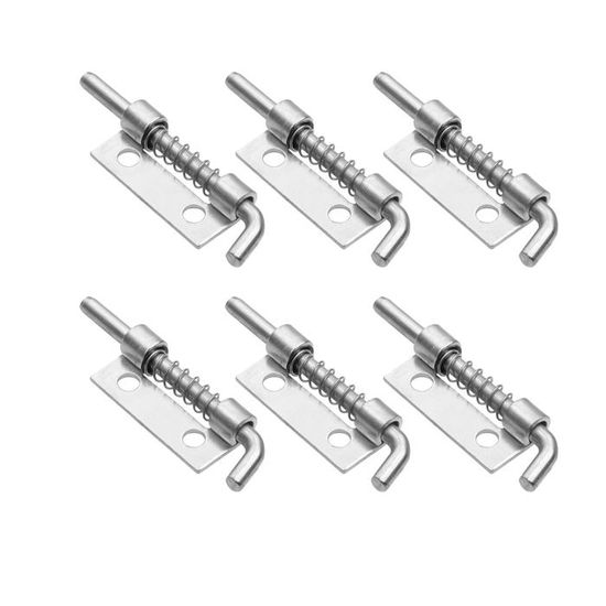 4 Loquets à Ressort Acier Inoxydable 304 - 60x22x13 Mm - Pour Boîte Aviation, Emballage, Transport - 2
