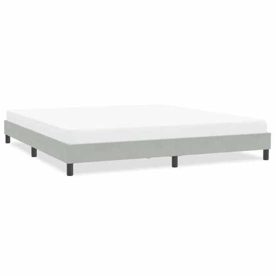 vidaXL Sommier à lattes de lit sans matelas gris clair 200x220 cm