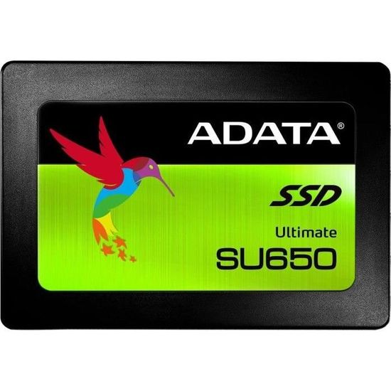 Disque SSD Adata Ultimate SU650 512 GB 2.5 SATA III (ASU650SSSSSS-512GT-R)