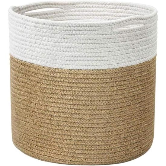 Panier De Rangement XL En Corde De Coton Girafe Cannelle