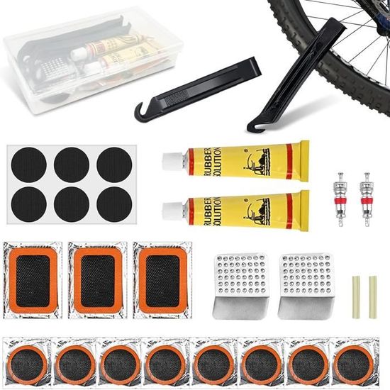 27pz Kit Riparazione Pneumatici, Kit di Riparazione Gomme