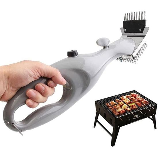 Brosses à Gril En Acier Inoxydable - Lot De 2 - Poils Triangulaires - Longueur 30 Cm - Pour Barbecue, Four, Plaques - Résistantes à La Chaleur