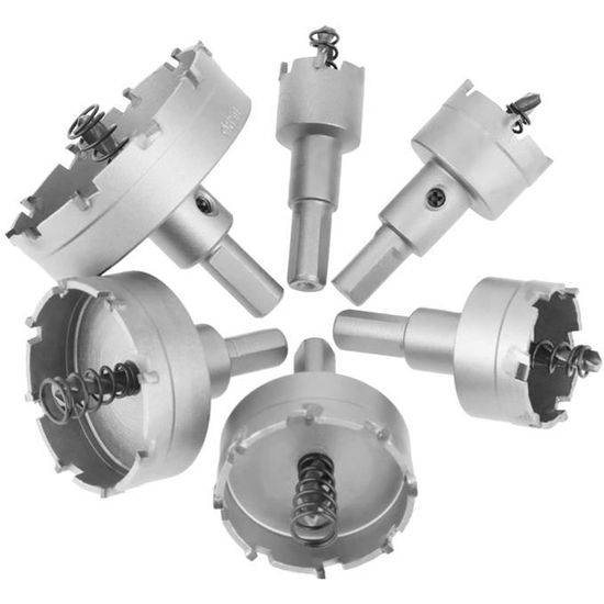 Couronne Scie Trépan 10 Pièces Avec Tige Extension SDS - 35 à 110mm Carbure Tungstène Pour Béton Brique