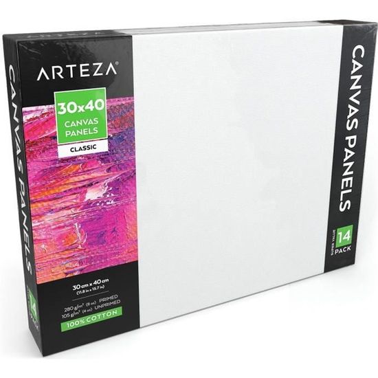 QUETO 5 Pcs Châssis Entoilé Blanche Toile à Peindre Cadres De Toiles