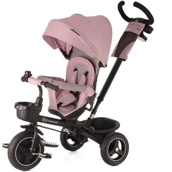 Tricycle SPINSTEP 5 en 1 Kinderkraft - Rose - Pour bébé de 9 mois à 5 ans