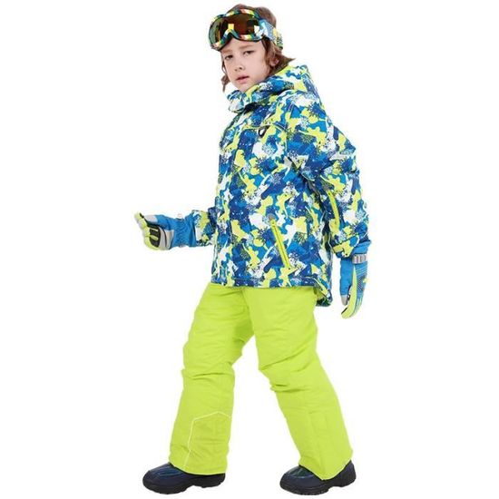 Combinaison De Ski Enfants 2 pièces(Veste + Pantalon)de Marque Combinaison  Polaire Doublée Veste Exterieur Hiver Chaude - Cdiscount Sport