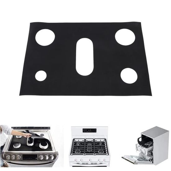 Lot De 10 Protections Plaque Cuisson Gaz Réutilisables 27x27cm - Tapis Téflon Anti-Adhésif Pour Cuisinière à Gaz