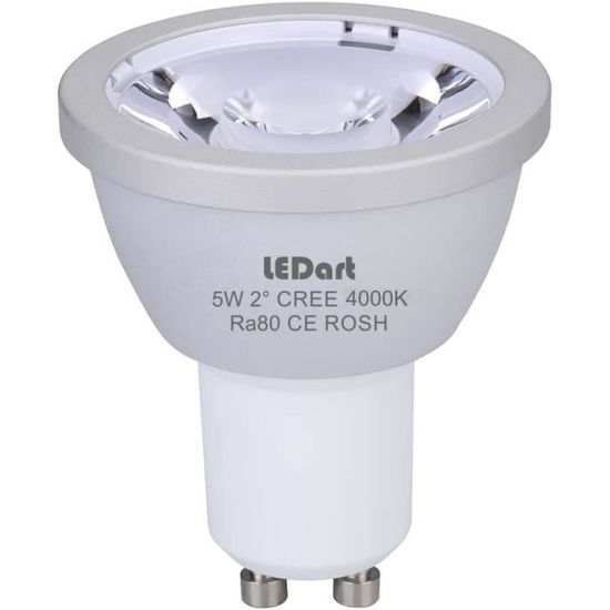 Lot De 6 Ampoules LED MR11 Céramique – 4W (équiv. 40W) – Culot GU10 – Blanc Chaud 360 Lm – 120°