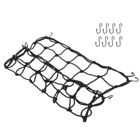 Filet Scrog élastique Pour Plantes - 90x90 Cm, Extensible Jusqu'à 120x120 Cm - Support De Croissance Pour Jardinage - 6