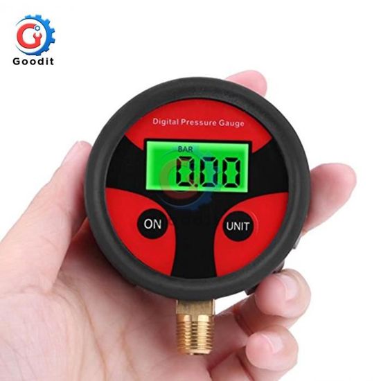 Manomètre Pour Canot Gonflable 30 PSI – Graduation PSI Et BAR, PVC Résistant, Compact Et Léger