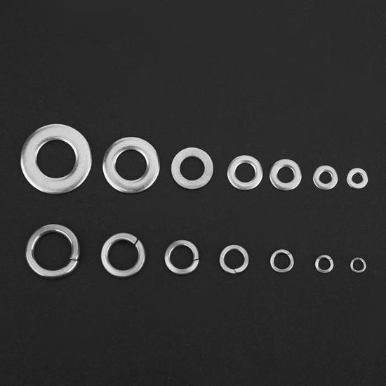 Lot De 790 Rondelles Métriques En Acier Inoxydable - Assortiment Plates Et Ressorts - Pour Bricolage Et Réparation