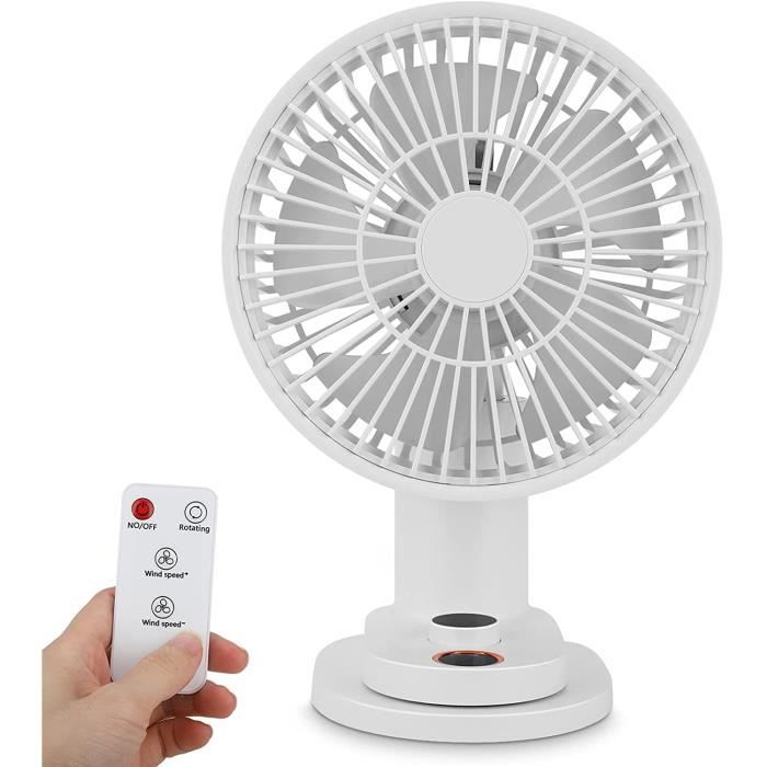 Ventilateur De Table Silence Stratos B460 – 30 Cm, 4 Vitesses, Oscillant, Blanc (neuf Sous Emballage)