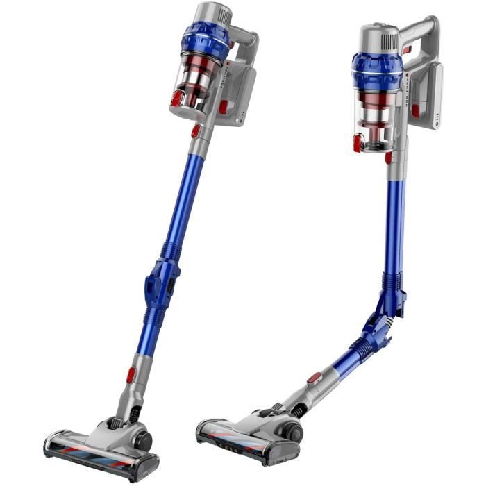 H9 Aspirateur Balai sans Fil,Aspirateur sans Fil Pliable,380W-26KPa Aspirateur Cyclonique Puissant Léger,2 Vitesses Moteur Brushless