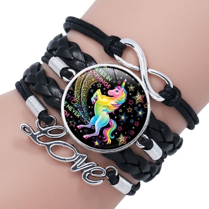 Bijoux Fille 6 Ans 12 Pcs Bracelet D'amitiu00e9 De Fille Pour Enfant Licorne Bijoux Enfants Fille Bracelet De Cordon Tresse Reglable Pour Cadeau Fete Danniversaire Bracelet Licorne