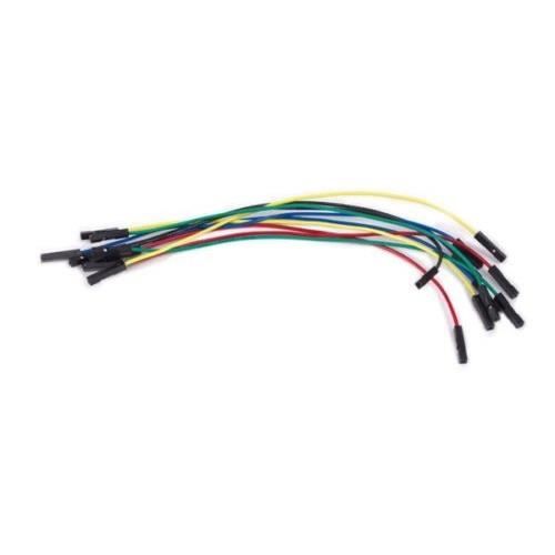 JEU DE CABLES DE RACCORDEMENT 1 BROCHE FEMELLE FEMELLE 5.9- (15 cm 10 p ARDUINO