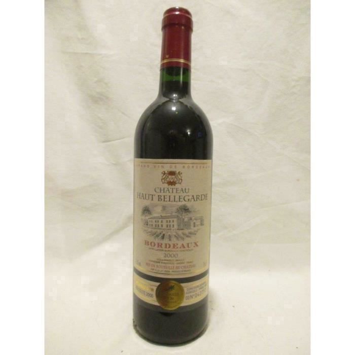 bordeaux château haut bellegarde rouge 2000 - bordeaux france
