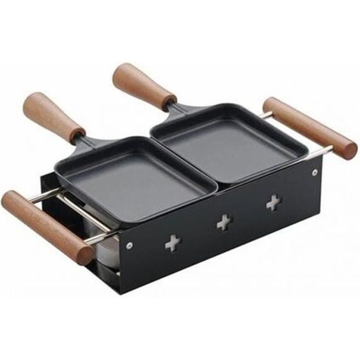 Service raclette avec bougie chauffe plat 'Alpestre'