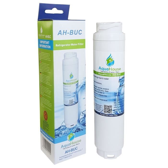 AquaHouse filtre à eau compatible pour Bosch Ultra Clarity 644845, Neff, Siemens, Miele, Gaggenau Réfrigérateur