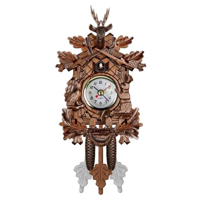 Ancienne Pendule Coucou En Bois – Pour Pièces Ou Restauration – Style Traditionnel