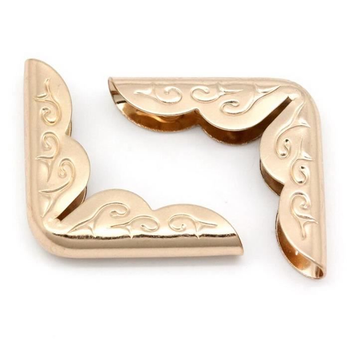 CHA Protège-coins pour dossiers Nouvelles pièces de 50 pièces pour Album Menu 30x21mm Rose or